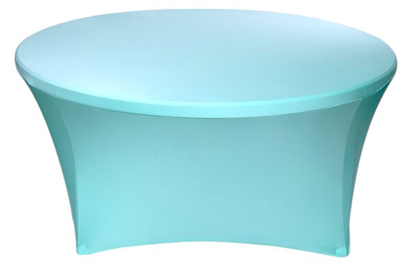 TENTino Elastický obrus STANDARD na okrúhly stôl 180 cm Farba obrusu: SVETLOMODRÁ / SKY BLUE