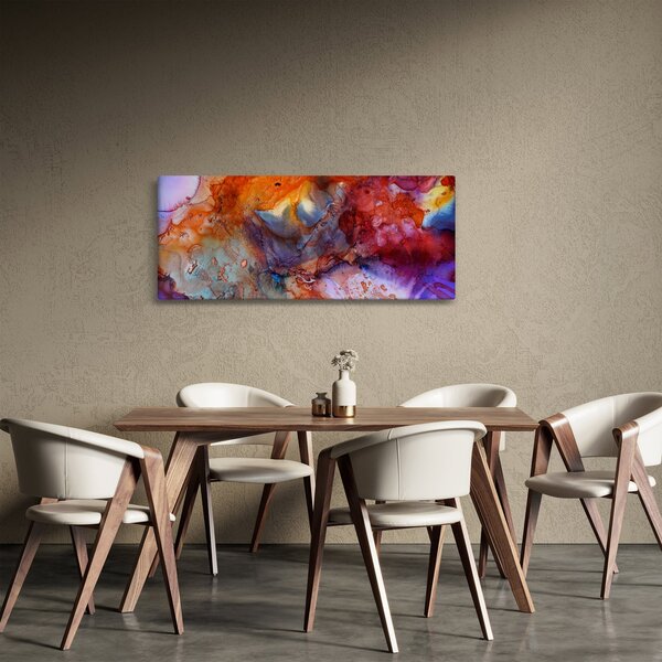 Obraz - Abstraktné atramentové umenie (120x50 cm)