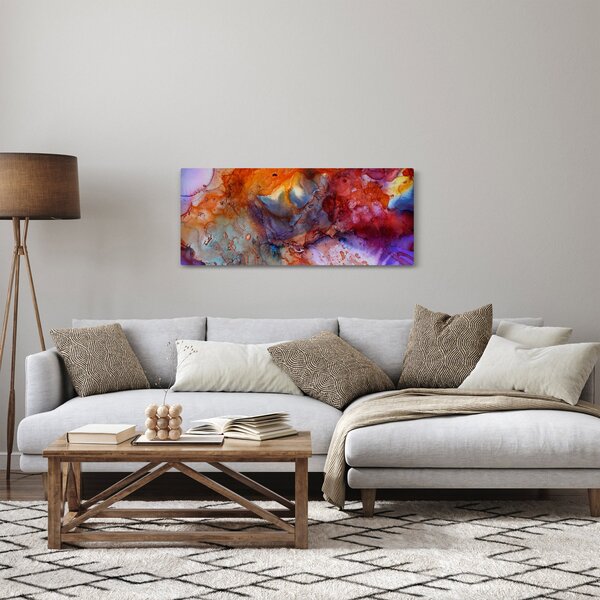 Obraz - Abstraktné atramentové umenie (120x50 cm)