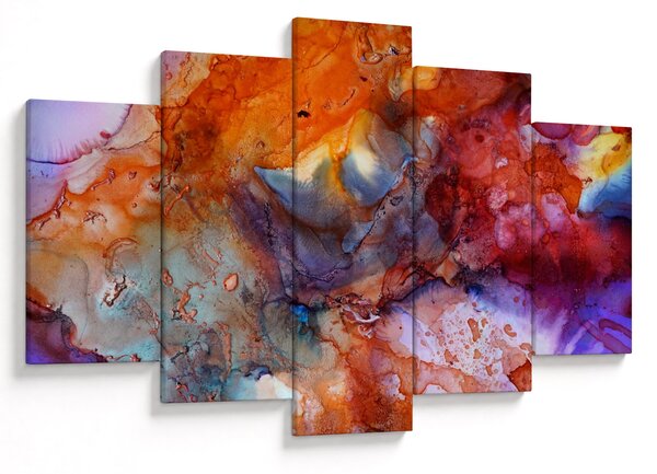 Obraz - Abstraktné atramentové umenie (150x105 cm)