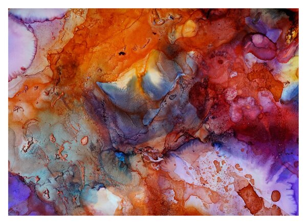 Obraz - Abstraktné atramentové umenie (70x50 cm)