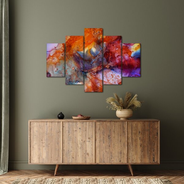 Obraz - Abstraktné atramentové umenie (150x105 cm)