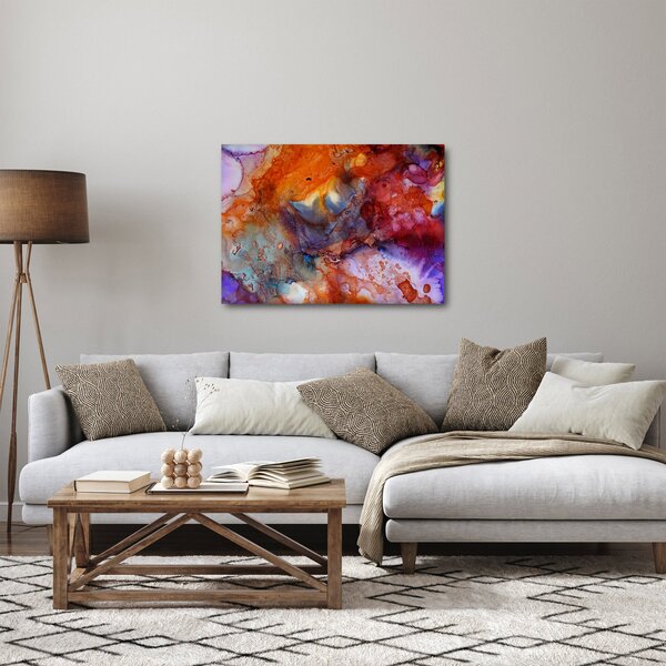 Obraz - Abstraktné atramentové umenie (70x50 cm)