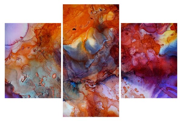 Obraz - Abstraktné atramentové umenie (90x60 cm)