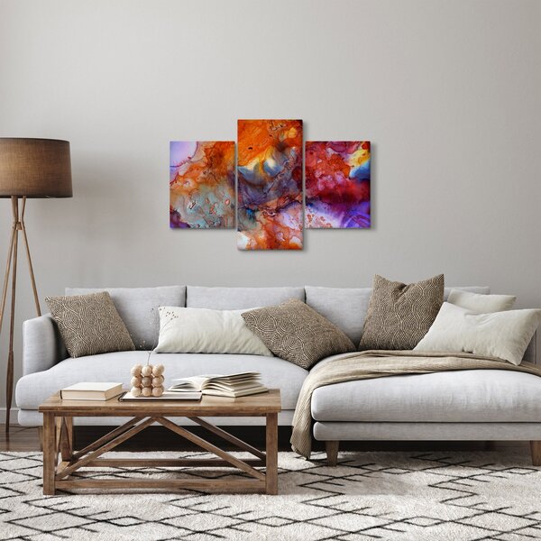 Obraz - Abstraktné atramentové umenie (90x60 cm)