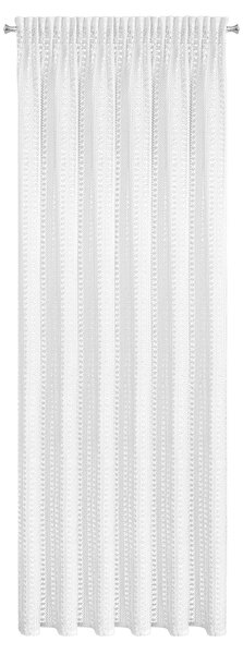 ZÁVES NA PÁSKE BONITA 140X270 CM BIELA