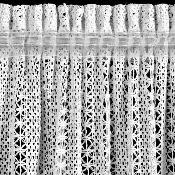 ZÁVES NA PÁSKE BONITA 140X270 CM BIELA