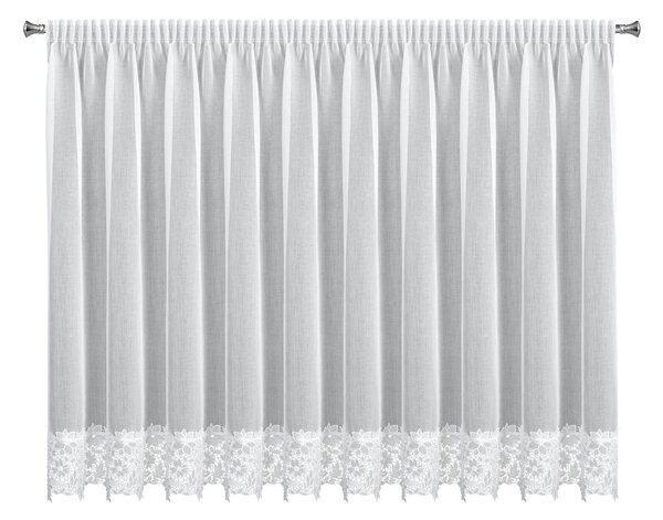 ZÁCLONA NA PÁSKE ARTEMIDA 350X155 CM BIELA
