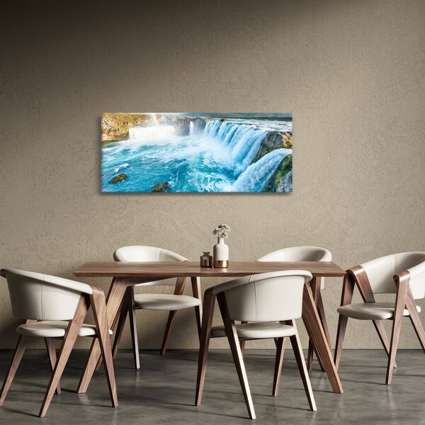 Obraz - Vodopád Godafoss (120x50 cm)