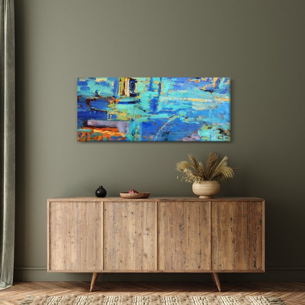Obraz - Abstraktné olejomaľba (120x50 cm)