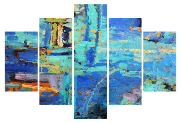 Obraz - Abstraktné olejomaľba (150x105 cm)