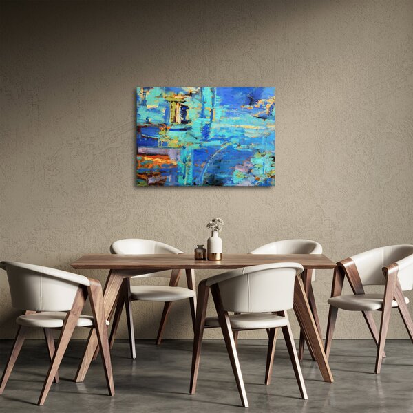 Obraz - Abstraktné olejomaľba (70x50 cm)