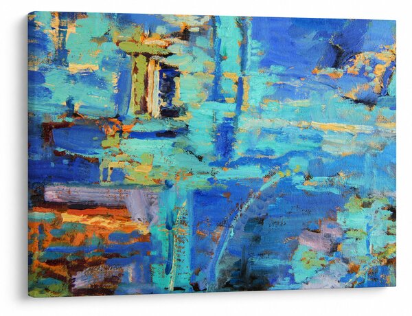 Obraz - Abstraktné olejomaľba (70x50 cm)