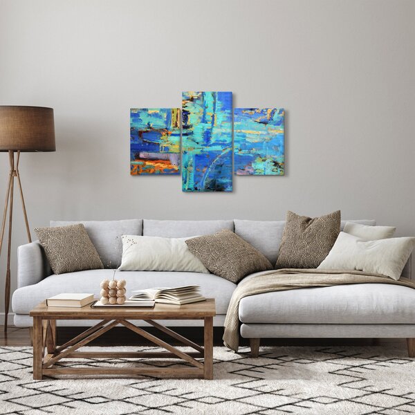 Obraz - Abstraktné olejomaľba (90x60 cm)