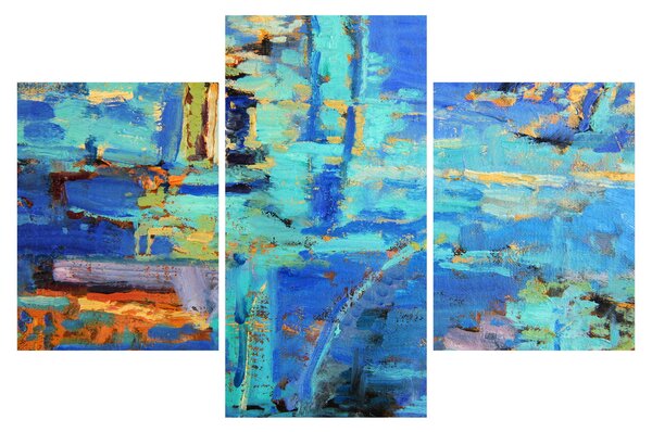 Obraz - Abstraktné olejomaľba (90x60 cm)