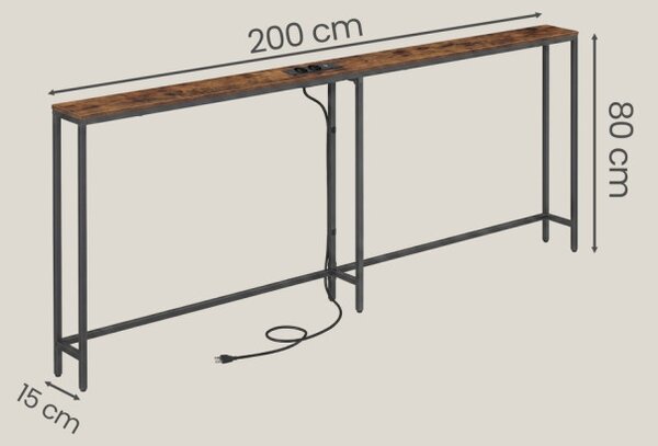 Konzolový stolík s elektrickými zásuvkami LNTB35077K102