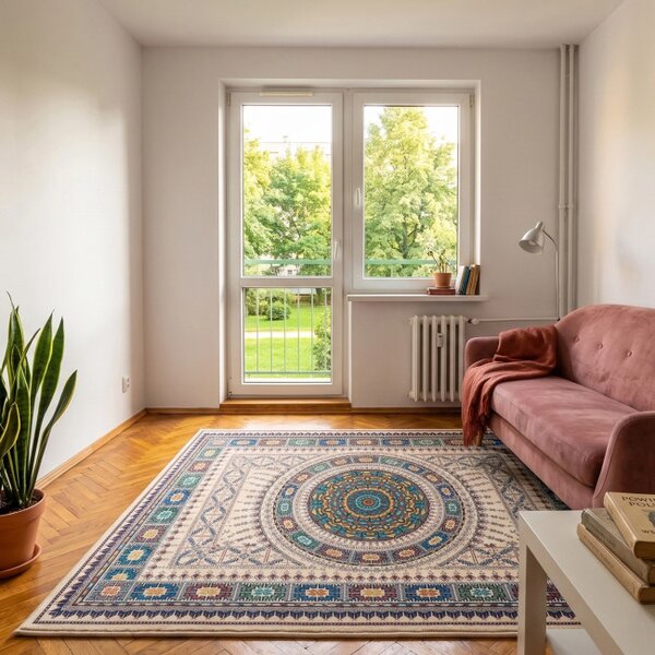 Protišmykový koberec NOVO orientálny viacfarebný