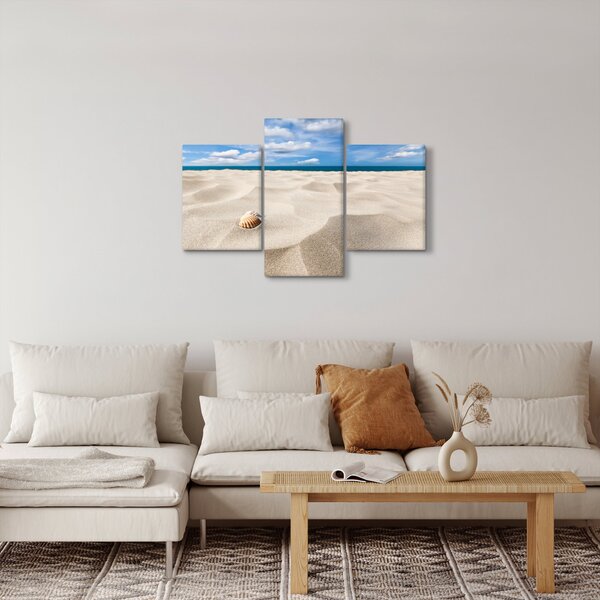 Obraz - Mušle na pláži (90x60 cm)