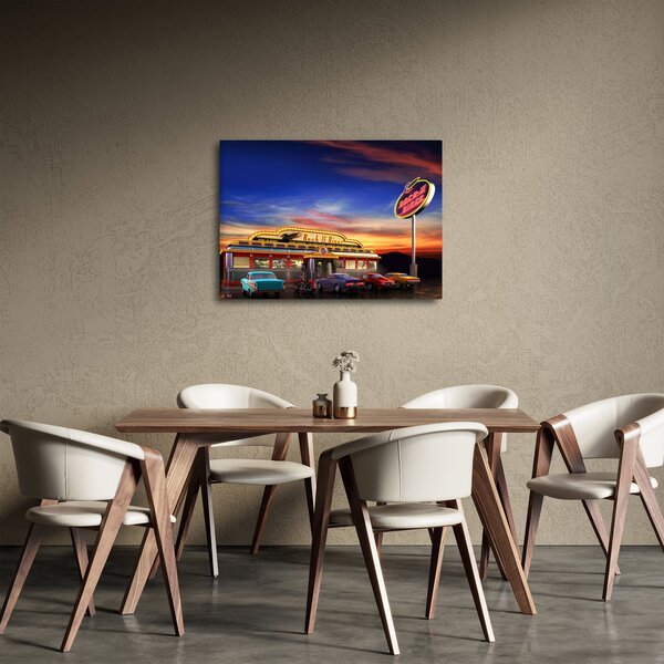 Obraz - Večerný bar (70x50 cm)