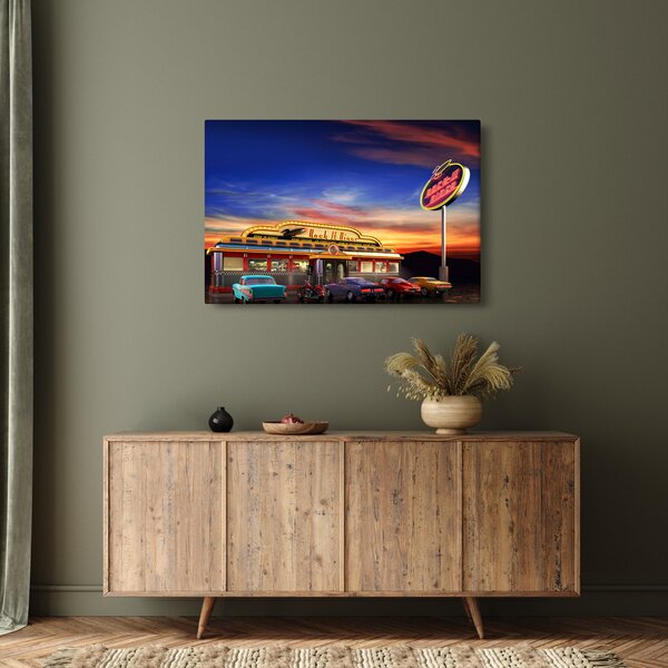 Obraz - Večerný bar (90x60 cm)