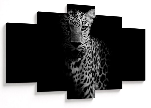 Obraz - Portrét leoparda (150x105 cm)