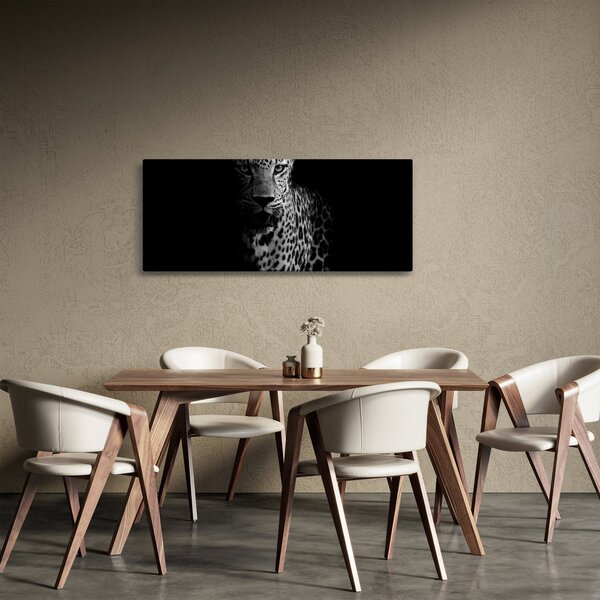 Obraz - Portrét leoparda (120x50 cm)