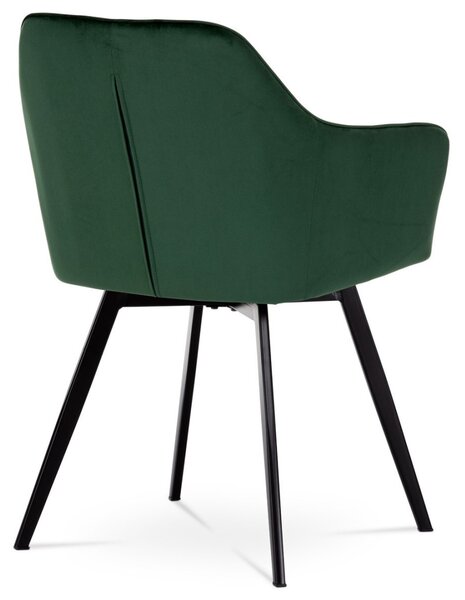 Autronic Otočná JEDÁLENSKÁ A KONFERENČNÁ STOLIČKA - zelená - 57 x 84 x 61 cm