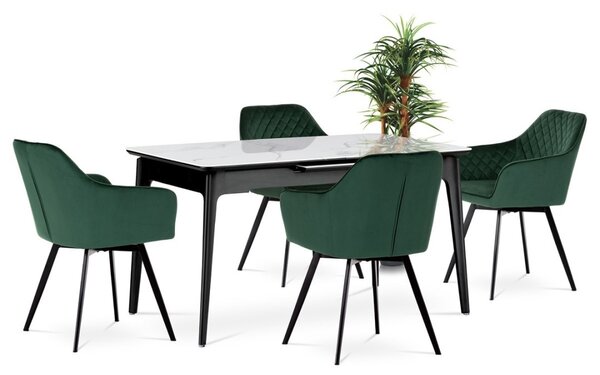 Autronic Otočná JEDÁLENSKÁ A KONFERENČNÁ STOLIČKA - zelená - 57 x 84 x 61 cm