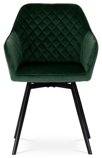 Autronic Otočná JEDÁLENSKÁ A KONFERENČNÁ STOLIČKA - zelená - 57 x 84 x 61 cm