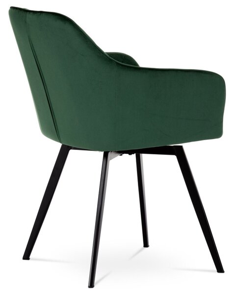 Autronic Otočná JEDÁLENSKÁ A KONFERENČNÁ STOLIČKA - zelená - 57 x 84 x 61 cm