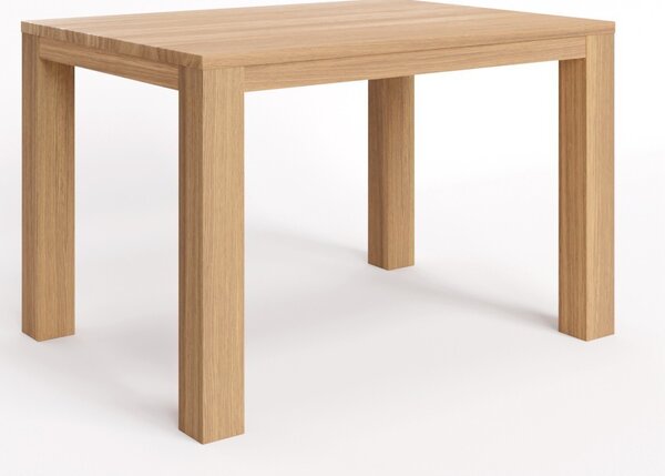 BMB RUBION s lubem 90 x 140 cm - masívna bukový stôl rovné rohy - jádrový buk Káva - SKLADOM