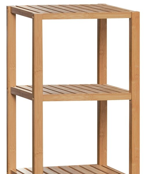 Autronic REGÁL - 5-policový - z masívneho bambusu - výška 140 cm