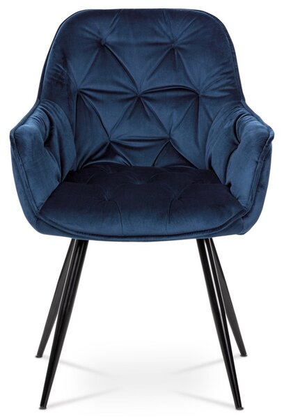 Autronic JEDÁLENSKÁ A KONFERENČNÁ STOLIČKA - modrá - 61 x 87 x 61 cm