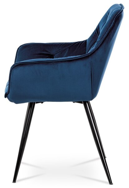 Autronic JEDÁLENSKÁ A KONFERENČNÁ STOLIČKA - modrá - 61 x 87 x 61 cm