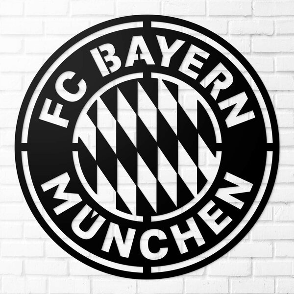 DUBLEZ | Drevené logo klubu - FC Bayern Munchen | Obraz