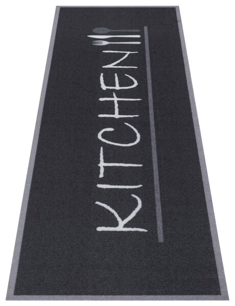 Hanse Home, Behúň Cook & Clean 105725 Black White, 50x150, šedá, kuchyňa