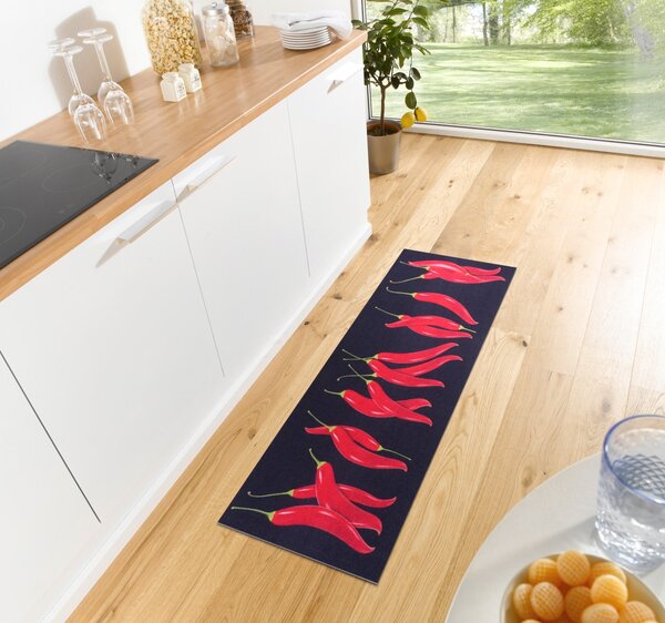 Hanse Home , Behúň Cook & Clean 105727 Black Red, 50x150, červená, kuchyňa