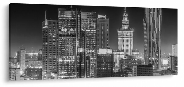 Obraz - Čiernobiely New York (120x50 cm)