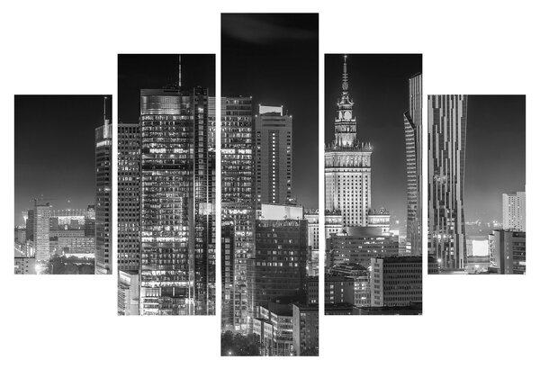 Obraz - Čiernobiely New York (150x105 cm)