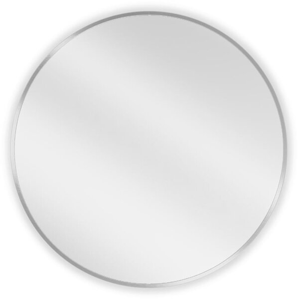 Mexen Loft okrúhle kúpeľňové zrkadlo 70 cm, rám inox - 9850-070-070-000-10