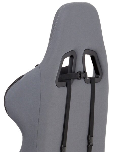 Autronic HERNÉ KRESLO s možnosťou POLOHOVANIA DO 180° - čierno-šedé - 69 x 124-132 x 67 cm