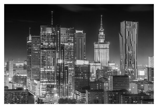 Obraz - Čiernobiely New York (90x60 cm)