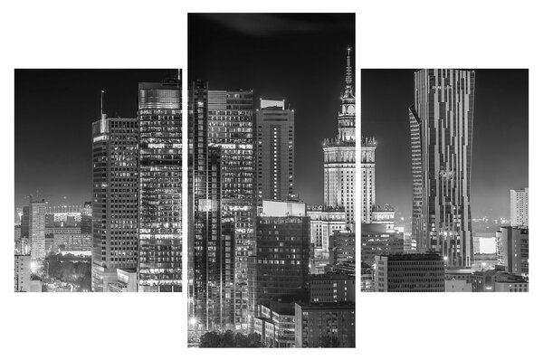 Obraz - Čiernobiely New York (90x60 cm)