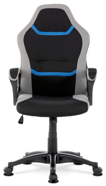 Autronic KANCELÁRSKA A HERNÁ STOLIČKA s decentným modrým detailom - 60 x 105-115 x 60 cm