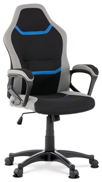 Autronic KANCELÁRSKA A HERNÁ STOLIČKA s decentným modrým detailom - 60 x 105-115 x 60 cm