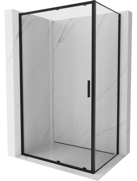 Mexen Exo-S posuvná sprchová kabína 120 x 90 cm, transparentná, čierna - 8151-120-090-70-00
