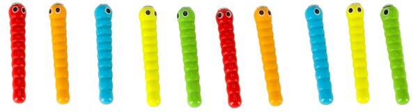 KIK Magnetická dřevěná hra Jablko s housenkami Montessori, 10 ks