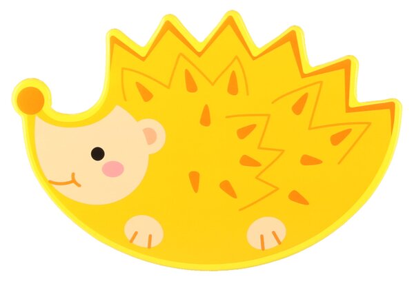 KIK Montessori dřevěná hra Ježek s ovocem – navlékání a balanční hra pro děti 3