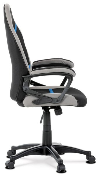Autronic KANCELÁRSKA A HERNÁ STOLIČKA s decentným modrým detailom - 60 x 105-115 x 60 cm