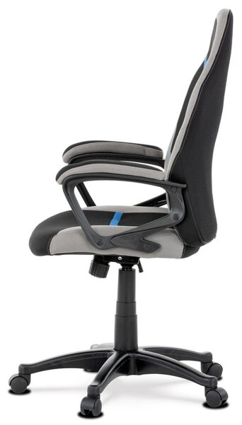 Autronic KANCELÁRSKA A HERNÁ STOLIČKA s decentným modrým detailom - 60 x 105-115 x 60 cm